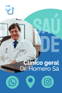 Cartão de Visita Digital Interativo 360tools CVODITKAT2 Dr Homera Sá Saúde Médico Clínico Geral