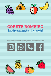 Cartão de Visita Digital Interativo 360tools CVODITKAT2 Gorete Romeiro Nutricionista Infantil Nutrição