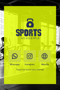 Cartão de Visita Digital Interativo 360tools CVODITKAT2 Sports Academia Gym